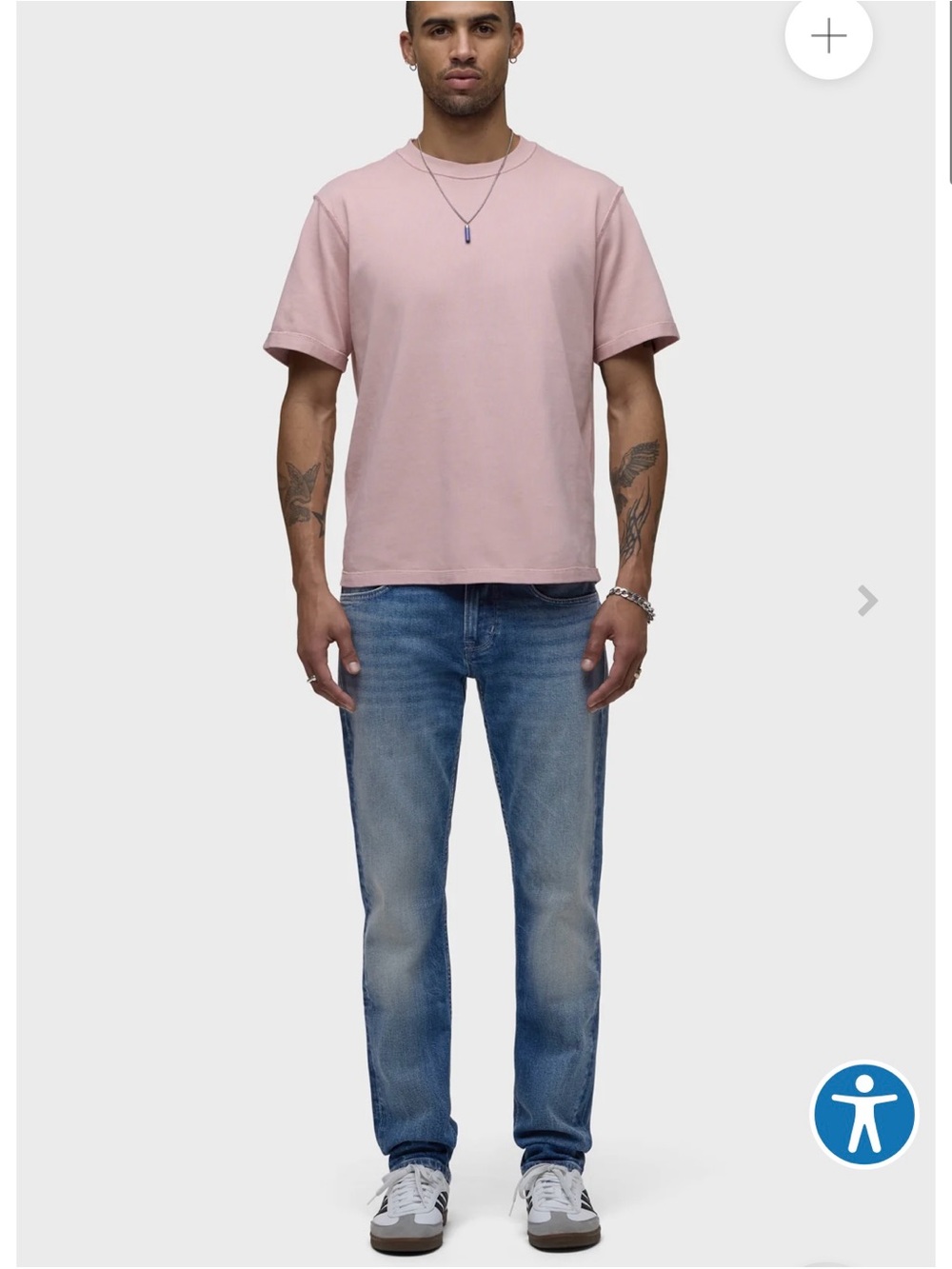 Hudson Men's Slim Fit Blue Jeans - Classic Washed Denim